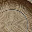 Honey Brown Natural Rattan Bread Basket Set of 3 - Handwoven Round Wicker Serving Bowls for Fruit, Snacks, Kitchen Counter Organizing | Stackable Farmhouse Decor