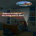 Projectables Pixar Cars LED Kids Night Light, Plug-In, Projector, Dusk-to-Dawn, Lightning McQueen, Galaxy Light, Hallway, Bedroom, Nursery, Playroom, Gaming Room, 11740