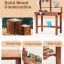 ROBUD Mud Kitchen for Kids Outdoor, Wooden Outdoor Play Kitchen, Kids Mud Kitchen with Removable Sink & Faucet, Monteeori Toys for Children Ages 3+ Years, WG404
