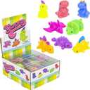 Kids Dino Gummies Squishy Animal Toys, Fun Mini Kawaii Squishies for Kids and Adults, Great Party Favors, Stress Relief Toys and Fidget Toy, Super Soft Mochis (Dinosaur 12 Pieces)