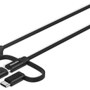 Philips 3 In 1 USB Charge Cable  USB-C and Lightning connectors into 1. You will only need this cable for all your mobile devices.