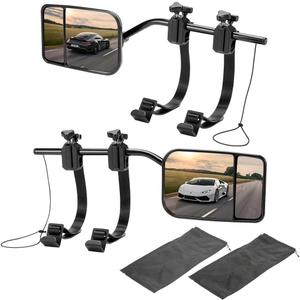 Universal Clip on Towing Mirrors Extensions for Towing, 360 Degree Adjustable Rotation Side Mirror Extenders for Towing, Convex Rearview Mirror, Tow Mirrors for Car Truck Trailer RV SUV, 2 Pack