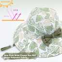 Bows Baby Girl Sun Hat Toddler Summer Bucket Hats for Kids Sun Protection Cap Girls Beach Hat Swim Pool (3-6 Months)