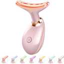 Fastaid 7-in-1 Skin Care Tools, Face Care, Face Neck Massager for Skin Care Routine at Home, Glossy Pink