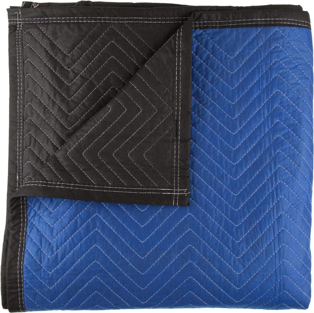 Moving Blanket - 80x73.5in Heavy-Duty Reusable Quilted Furniture Pad or Drop Cloth with Recycled Cotton Filling - Moving Supplies by Stalwart