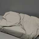 Shilucheng 100% Linen Queen Duvet Cover Set, Luxury Pure Natural French Flax Linen Duvet Cover with Zipper Closure & Corner Ties, Cooling Breathable Comforter Cover 3 Piece (Linen)