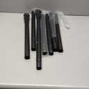 Tension Curtain Rod, 42 to 115 inch Adjustable Heavy Duty black shower curtain rod for bathroom Closet Windows