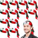 meekoo 3 Pcs Mexico Country Flag Headbands Mexican Bandana with National Flag Headband Sweatbands for Men Women Sports