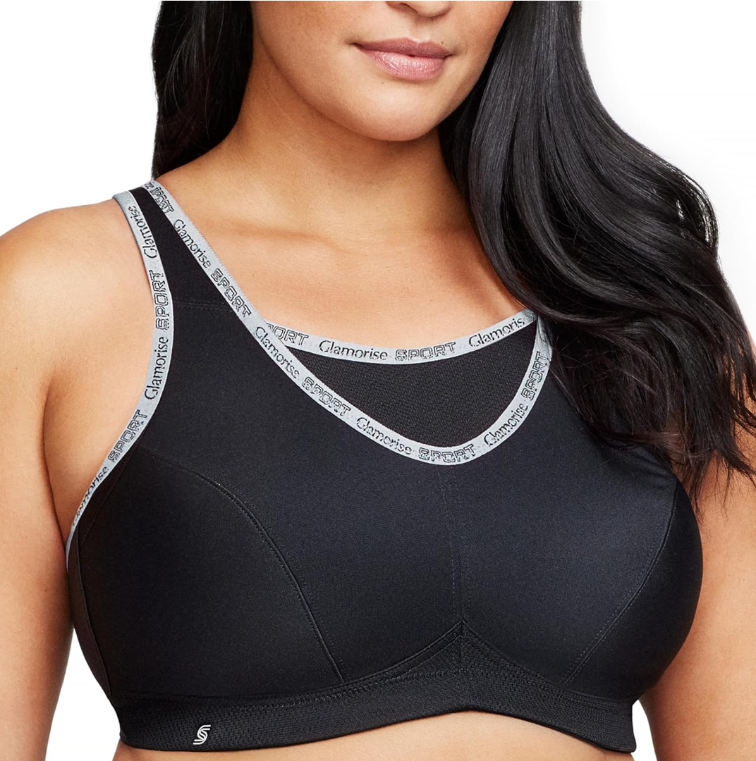 Glamorise Women's No-bounce Camisole Sports Bra Wirefree #1066 44D