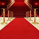 450 GSM Extra Thick Waterproof Red Carpet Runner for Events Decorations, 3X30 Ft Not Slip Red Runner Aisle Runway Rug for Wedding, Party, Banquet, Activity Entrance and Special Events Decorations