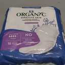 Organyc 100% Organic Cotton Inside and Out Incontinence Pads for Bladder Leaks, FSA/HSA Eligible, Maximum Flow, 16 Count