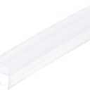 Uxcell Shower Door Side Seal, U-Type Shower Door Sweep for 7/16" Glass 130" Long Silicone Frameless Glass Door Seal Strip, Stop Shower Leaks, Clear