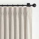 Greyish Beige 100% Blackout Two Layer Natural Linen 84 Inch Curtains for Bedroom 2 Panels Set, Memory Trained Pinch Pleated Insulated Noise Cancelling Farmhouse Windows Drapes 40 x 84 Inches Length
