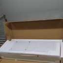 TEENFON 67" Tall Bathroom Cabinet with Adjustable Shelves and Doors, Narrow Bathroom Storage Cabinet for Small Space, Living Room, Entryway, Kitchen, White