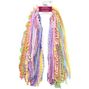 Ribbons for Crafts - 30 Yd Pack Pastel Ribbon for Hair Ribbons for Girls Spring Ribbon Craft Fabric Trim Assorted Cute Decorative Bulk Sewing Trim Wrapping Bow Making Supplies Variety Scraps Bundle