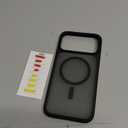 TORRAS Stronger Magnetic & Shockproof for iPhone 17 Pro Max Case, Fit for MagSafe, Military Grade Drop Protection, Camera Control, DIY Button, Slim for iPhone 17 Pro Max Case Translucent Matte Black