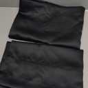 H.VERSAILTEX Blackout Valances for Window, Black Kitchen Valances Curtains for Living Room/Bedroom/Bathroom Short Window Privacy Decorative Rod Pocket 2 Packs, 52" W x 18" L, Black