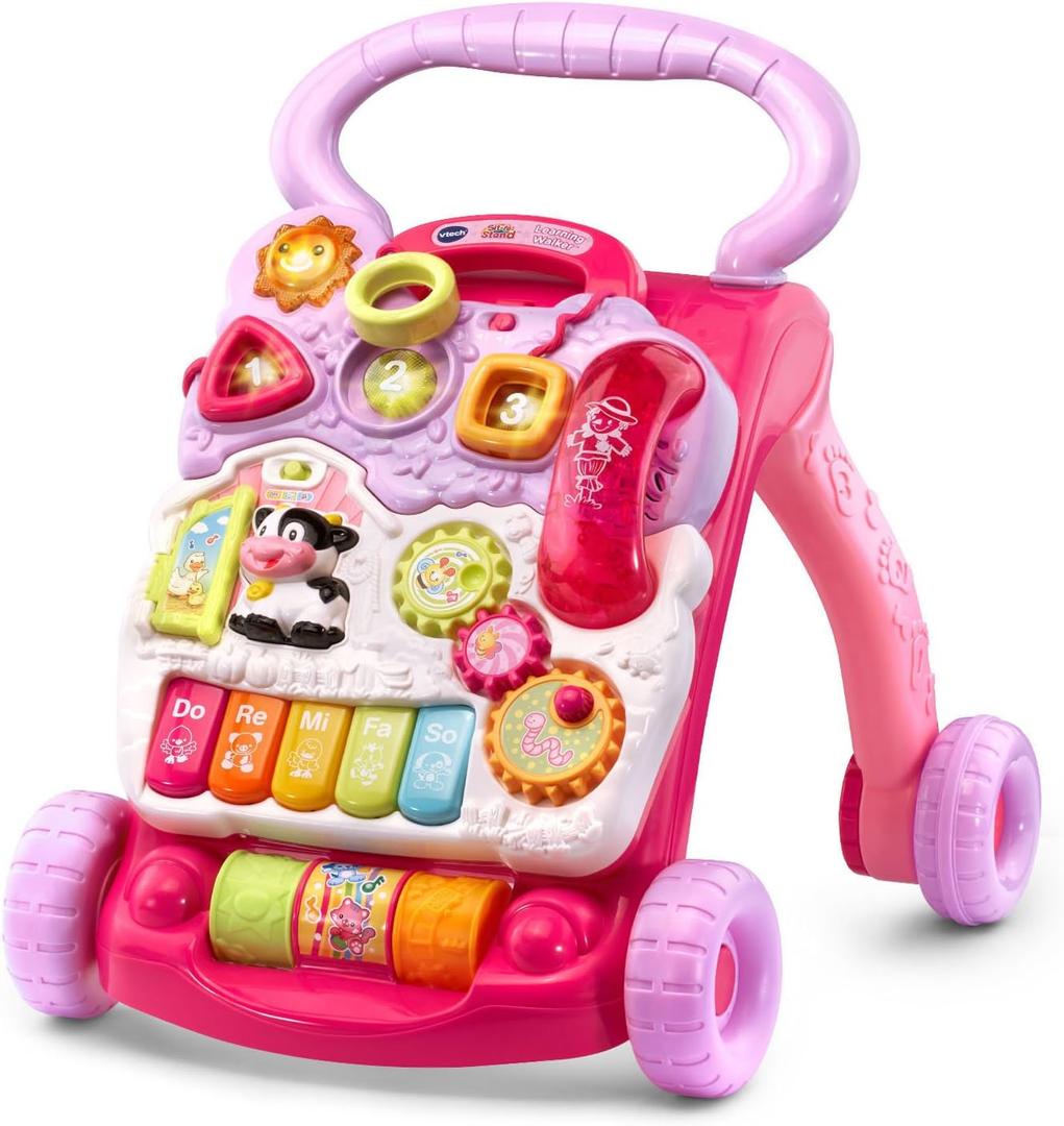 VTech Sit-to-Stand Learning Walker (Frustration Free Packaging), Pink (Pink)
