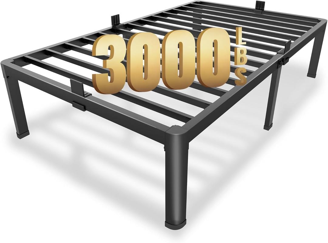 MAF 14 Inch Twin XL Metal Platform Bed Frames with Round Corner Legs