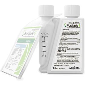 Syngenta Fusilade II Herbicide - Grass Weed Killer Spray for Selective Control in Turf & Landscapes, Safe on Ornamentals, Fast Acting Weed Control for Nurseries & Sports Fields - 4 oz