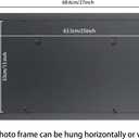 13x26 Picture Frame Solid Wood Black Panoramic Photo Frame 13x26 Inch Posters Frame 13x26 Puzzle Frame(C23B1326)