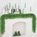 Christmas Norfolk Pine Garland, Real Touch Winter Evergreen Greenery Garland Realistic Artificial for Indoor Outdoor Christmas Decorations, 6 FT, 1 Pcs