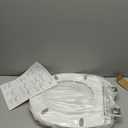 1M Family Toilet Seat, Patented Slow Close & Quick Releasing Technology, Anti-Wiggling, Easy to Install and Clean, Standard Elongated with Toddler Seat Built In (1 Piece)