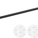 Suction Cup Towel Bar for Shower, 15.75''-25.6'' Adjustable Stainless Steel Towel Holder, Heavy Duty Suction Towel Rack with Powerful Vacuum Adsorption for Bathroom, Kitchen, RV, and Renters (Black)