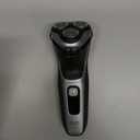 Philips Norelco Shaver 3900 Series, Wet and Dry Electric Shaver, P-Cap, Travel Pouch, Charging Stand, Storm Blue, Model S3341/92 (Silver New)