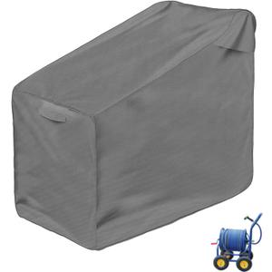 Anxingo Garden Hose Reel Cart Cover Waterproof Anti-UV 600D Oxford Fabric Hose Reel Cart Cover Fot Most 4-wheel Hose Reels (36" x28" x 36")