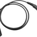 General Aviation Headset GA Dual Plug to Helicopter U174 Adapter Pilot Headphones Connector (12-U174-U174-straight)