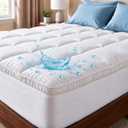 King Size Mattress Pad Protector - 100% Viscose Derived from Bamboo - White