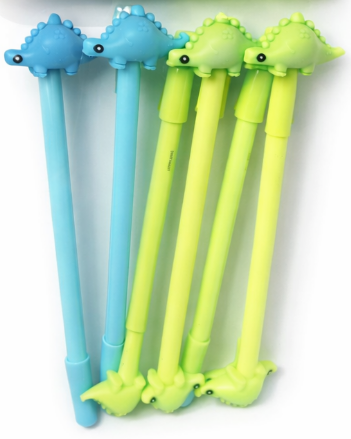 Cute Dinosaur Black Ink Pens,Cartoon Fun Kawaii Writing Gel Pens For Office School Supplies,12pcs Set (Cute Dinosaur)