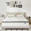 Happiland Full Mattress, 10 Inch Hybrid Memory Foam Full Size Mattress in a Box, with Upgrade Individually Pocket Springs, Pressure Relief, Breathable Comfort and Durable, CertiPUR-US