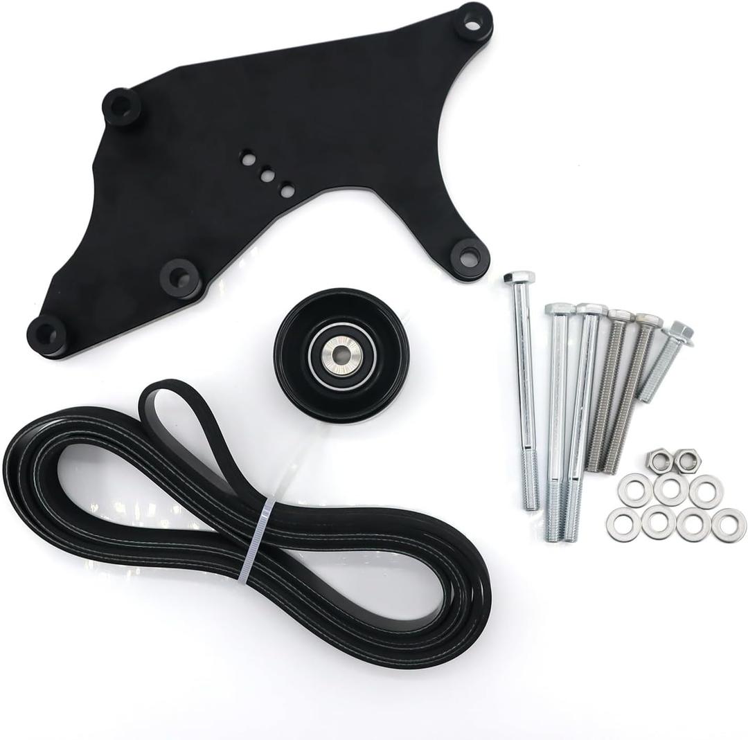 LS Truck Dual Alternator Bracket Kit for Chevy GM 1999-2013 4.8 5.3 6.0 6.2L V8 Vortec Engine