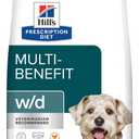 Hill's Prescription Diet w/d Multi-Benefit Dry Dog Food
#1 Veterinarian Recommended, Digestive/Weight/Glucose/Urinary Management, Chicken Recipe, 27.5 lb. Bag