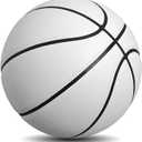 MINDCOLLISION Size 7 Solid Color Basketball, No Standard Non-Slip Wear-Resistant, Suitable for Indoor and Outdoor Children's Women's Youth Adult Basketball (White)