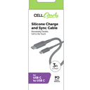 CELL Candy SiliconeCharge and Sync Cable 3 ft
