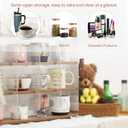 Coffee Mug Holder Wooden Cup Station Organizer 4-Tier Cup Holder for Coffee Bar Mug Display Rack for Countertop Mug Holder Shelf for Home Kitchen Nut Brown