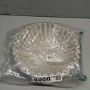 Large Decorative Bowl, Modern Handicraft Bowls for Home Decor, Decorative Fruit Bowl for Kitchen Counter, Ruffle Decor, Stylish Key Bowl for Entry Table, Artificial Stone Beige