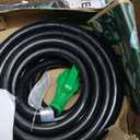 RVGUARD 50 Amp 50 Foot RV/EV Extension Cord, NEMA 14-50P/R Heavy Duty Extension Cord with LED Power Indicator and Cord Organizer, Green, ETL Listed