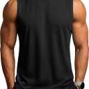 ZITY Men's Sleeveless Shirts Quick Dry Tank Tops UPF 50+ Workout Gym Muscle Shirts for Running Bodybuilding Summer Beach, Small