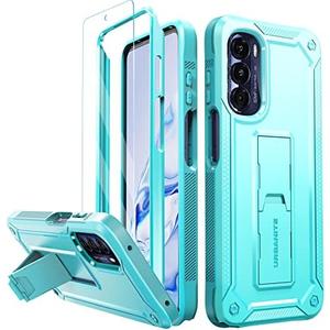 URBANITE for Motorola Moto G Stylus 5G (2022) Case, Military Grade Rugged Shockproof Protective Cover with Screen Protector and Kickstand (Sky Blue)