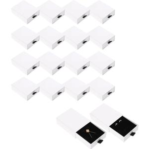 Drawer Type Jewelry Box 3.54X2.75X1.18 Inch Small Jewelry Storage Case with Soft Cotton Interior for Necklace Earring Bracelet Ring Organizer and Packaging