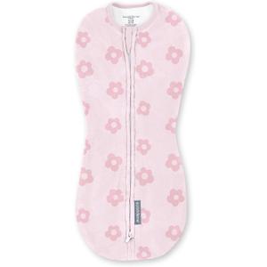 SwaddleMe by Ingenuity Compression Baby Swaddle Pod in Velboa, Two-Way Zipper for Easy Diaper Changes, Improves Sleep & Calms Startle Reflex, 0-2 Months, 1.0 TOG, 2-Pack - Clouds & Stars