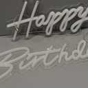 40"/23" Happy Birthday Neon Sign Large - Happy Birthday Sign 12V - Happy Birthday Light Up Sign with Dimmable Switch - 2PCS Happy Birthday LED Sign for Backdrop, Party, Celebration, Decoration