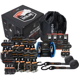 Rollercam Overland Kit: Ultimate Ratchet Strap Collection for Outdoor Adventure: Contains 20 Pieces of Straps & Patented Rope Roller for Your Needs