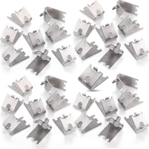 Hotop 32 Pieces 920158 Refrigerator Shelf Clips Freezer Cooler Shelf Support Commercial Replacement Rack Clips Buckles for Fridge Parts