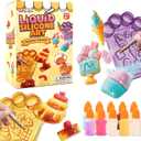 VMNlooking Make Your Own Mini Desserts Squishy Art Toys, 20 Silicone Squishy Making Kit for Kids with Cake Ice Cream Craft Kits, Art Activities for Girls Ages 6-12 Boys, Great Gifts for Girls