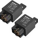 uxcell 2 Pcs Z1507091/4 4 Pin DC 12V 40A Universal Car Vehicle Motor Fuse Relay Switch Power